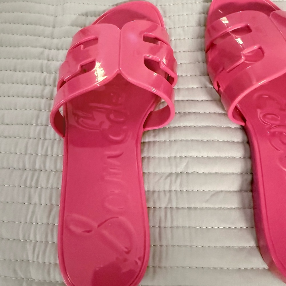 Sam Edelman Women’s Pink Slide Sandals - Picture 2 of 5